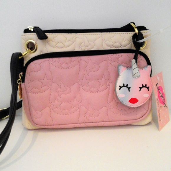 Betsey Johnson Handbags - Betsey Johnson Pink & Ivory Unicorn Crossbody